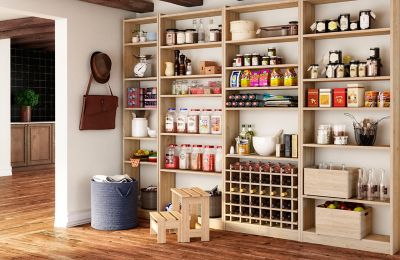 Casier 24 bouteilles Rioja en pin l.75 x P. 22 x H.54 cm