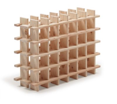 Casier 24 bouteilles Rioja en pin l.75 x P. 22 x H.54 cm