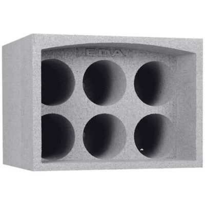 casier 6 bouteilles en polystyrene coloris gris castorama