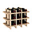 Casier 9 bouteilles Rioja en pin l.43 x P. 22 x H.32,5 cm