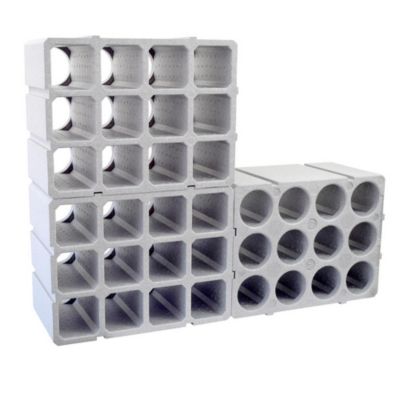 Casier à 12 bouteilles L. 44 cm x H. 33,5 cm, Neops gris