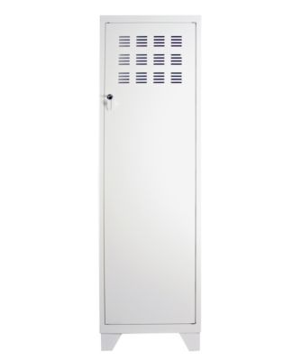 Casier de rangement en métal blanc Snor H. 134 x L. 40 x P. 40,5 cm