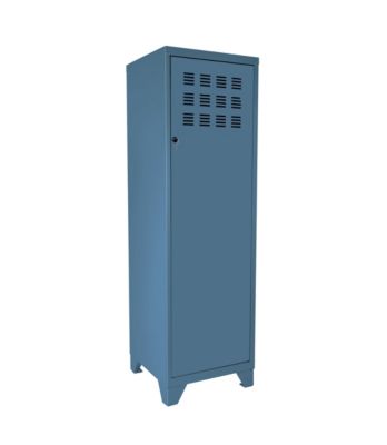 Casier de rangement en métal bleu Snor H. 134 x L. 40 x P. 40,5 cm