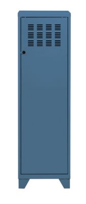 Casier de rangement en métal bleu Snor H. 134 x L. 40 x P. 40,5 cm