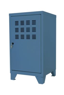 Casier de rangement en métal bleu Snor H. 75 x L. 40 x P. 40,5 cm