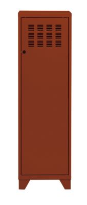Casier de rangement en métal terracotta Snor H. 134 x L. 40 x P. 40,5 cm