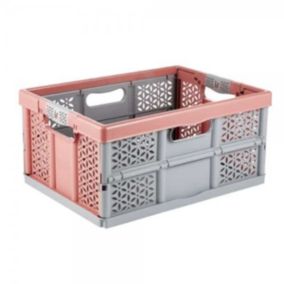 Casier de rangement pliable 32 litres Léa Keeeper - Rouge