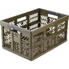 Casier de rangement professionnel pliant 45 litres - Vert Olive