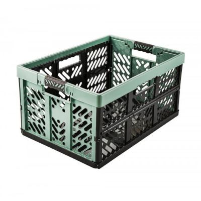 Casier de rangement professionnel pliant 45 litres - Vert
