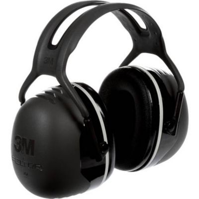 Casque antibruit passif 3M Peltor X5A - SNR 37 dB, noir, serre-tête - 1 pièce