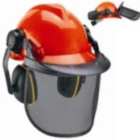 Casque de Protection Forestier BG-SH 1 Einhell 4500480 en Orange et Noir