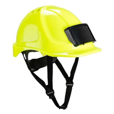 Casque de travail avec porte badge Portwest Endurance Jaune Unique