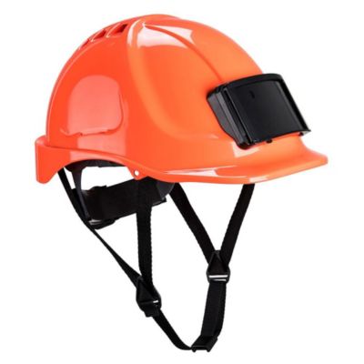 Casque de travail avec porte badge Portwest Endurance Orange Unique