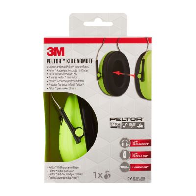 Casque Peltor Enfant +5 ans vert 87-98db - SNR 27