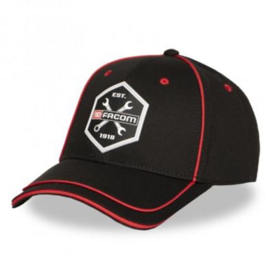 Casquette Facom homme, rouge et noir