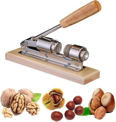 Casse Noisette Manuel En Noyer Inoxydable