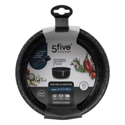 Casserole Aluminium pressé 16 cm Amovible - 5Five