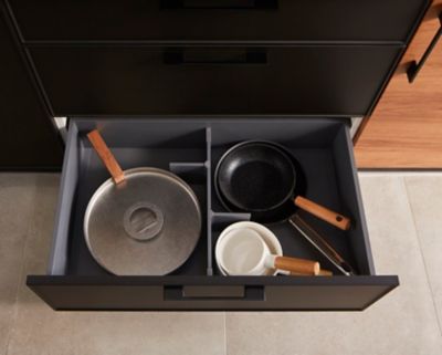 Casserolier GoodHome Soto Anthracite l. 80 cm