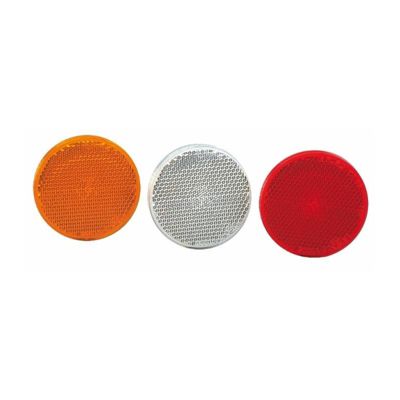 Catadioptre Adhésif Rouge Diamètre 60 Mm – Sécurité Et Visibilité Faciles à Coller