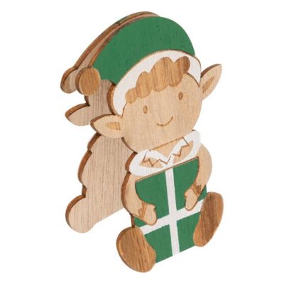 Cavalier de table personnage bois h.10cm assorti - feeric lights & christmas