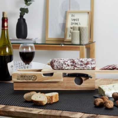 Cave à Saucisson - COOK CONCEPT - Beige - Coffre avec Planche à Découper