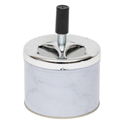 Cendrier Milan D9,5cm- Blanc- Atmosphera