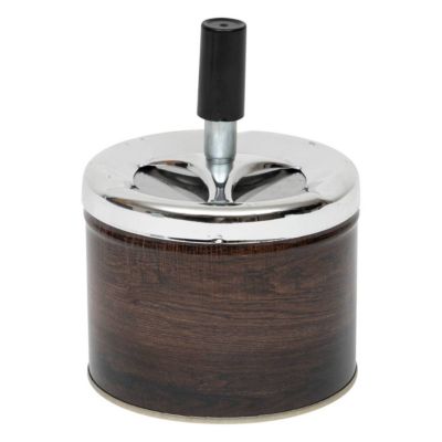 Cendrier Milan D9,5cm- Marron- Atmosphera