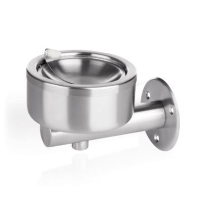 Cendrier mural en Acier au nickel-chrome L 140 mm   120 mm - Was Germany