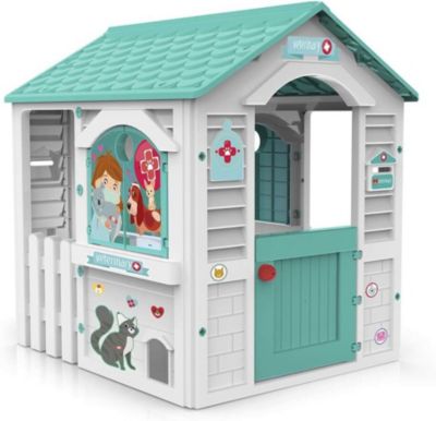 Centre Veterinaire Maison de Jardin Enfants et Cabane de Jeu avec 11 Accessoires