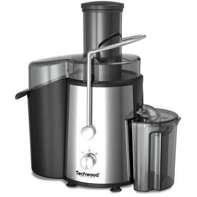 Centrifugeuse Techwood TCFI-1056 - 800 W INOX - Récipient pulpe (capacité 1,5 litre)- Récipient à jus amovible - Coloris Noir