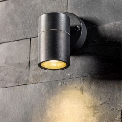 CGC Lighting Applique murale d'extérieur GU10 orientée vers le bas LED IP44 (Gris)