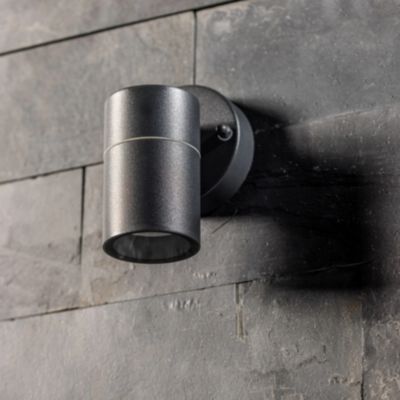 CGC Lighting Applique murale d'extérieur GU10 orientée vers le bas LED IP44 (Gris)