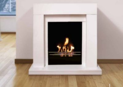 Chéminée bio-éthanol CAMOGLI 2.0 kw blanc