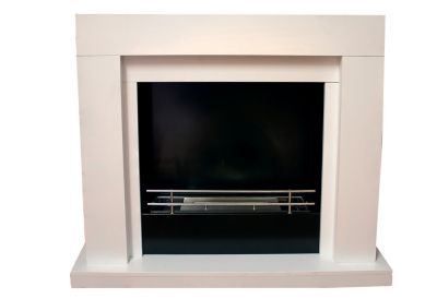 Chéminée bio-éthanol UDINE 2.5 kw blanc
