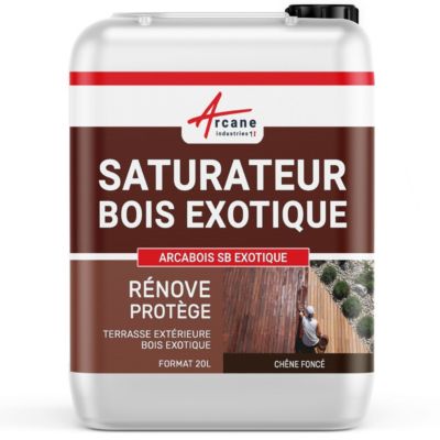 Chêne Foncé - Teinte Marron - 20 L (jusqu'à 100 m²) - ARCANE INDUSTRIES