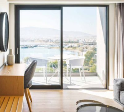 Châssis coulissant en aluminium 2 ventaux  SMARTIA 350