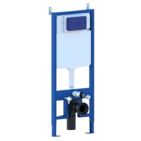 Châssis de bâti-support avec réservoir caché pour cuvette suspendu complet de plaque de commande double bouton en acier inoxydable