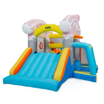 Château gonflable de jardin pour enfants aire de jeux gonflable avec toboggan aquatique 1 pièce.
