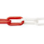 Chaîne de signalisation rouge et blanche Diall ø8 mm, vendue au mètre linéaire