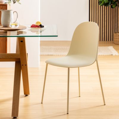 Chaise "Asan" crème - Atmosphera