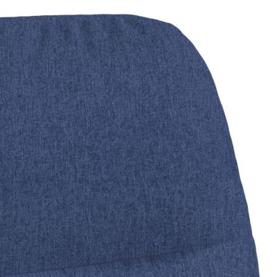 Chaise à bascule - VIDAXL - Bleu - Tissu - Similicuir - Design contemporain