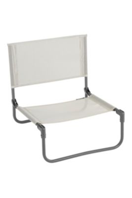 Chaise basse nomade Lafuma CB II acier et polyester beige seigle
