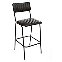 Chaise de bar Dario Atmosphera H. 103 cm noir