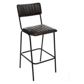 Chaise de bar Dario Atmosphera H. 103 cm noir