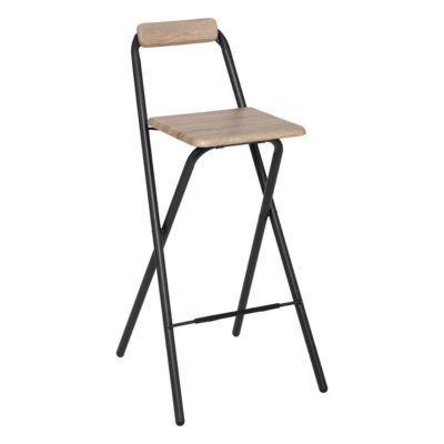 Chaise de bar pliante Effêt chêne naturel Louna - 5Five