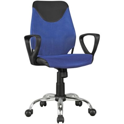 Chaise de bureau enfant Chaise pivotante Tissu Fauteuil Ergonomique FineBuy