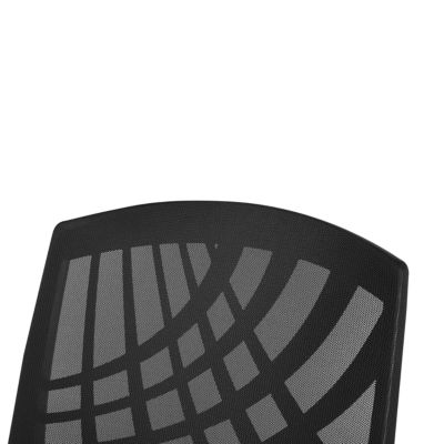 Chaise de bureau  entissu noir BONNY
