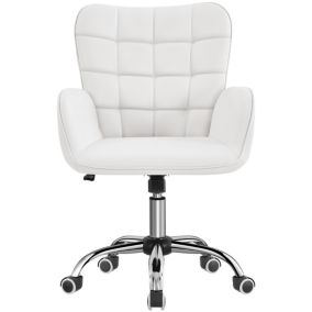 Chaise de Bureau Ergonomique Hauteur Réglable Fauteuil de Bureau en Similicuir