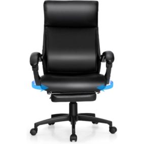 Chaise de Bureau Fauteuil de Bureau Ergonomique pour Ordinateur Dossier Haut Capacité portante 150 kg Réglable de 105 à 145 Degrés