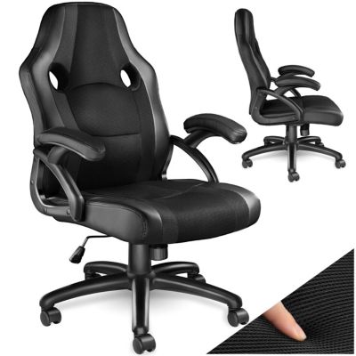 Chaise de bureau à forme ergonomique noir